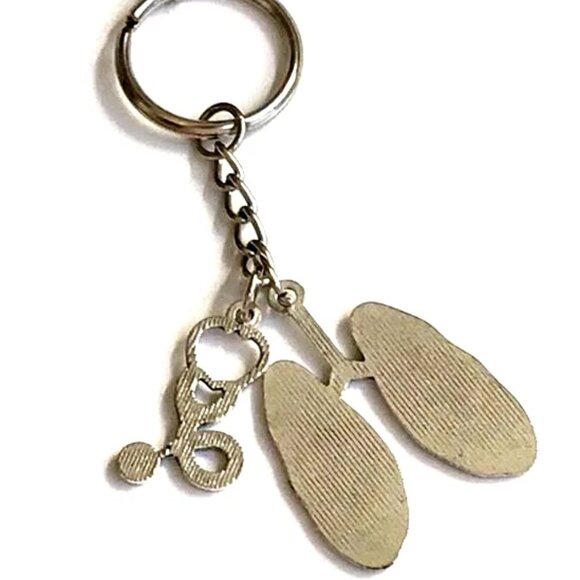 Medical Keychain Bag Charm Pulmonary MD RN DO ARNP Therapist Gift Zipper Pull - Picture 3 of 9
